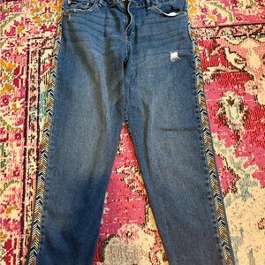 Knox Rose Blue Denim with Multicolor Trim